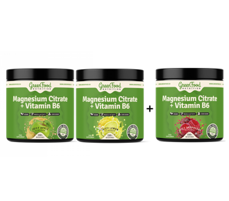 2 + 1 GreenFood Magnesium Citrate + Vitamin B6 150g 2 + 1 GreenFood Magnesium Citrate + Vitamin B6 150g