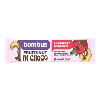 Bombus Fruit&nut Frucht-Riegel in Schokolade 40 g