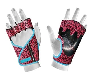 Chiba Lady Motivation Gloves Black Blue Chiba Lady Motivation Gloves Black Blue