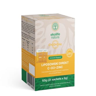 EKOLIFE NATURA Liposomal Direkt C+D3+Zinc 21 Beutel EKOLIFE NATURA Liposomal Direkt C+D3+Zinc 21 Beutel