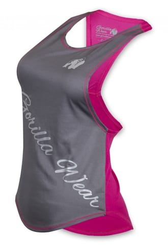 GORILLA WEAR Florida Stringer Tank Top Anthracite/Pink