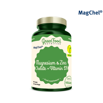 GreenFood Magnesium und Zink Chelate + Vitamin D3 GreenFood Magnesium und Zink Chelate + Vitamin D3