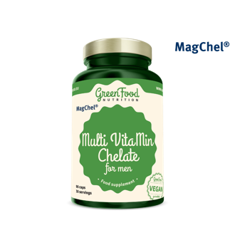 GreenFood Nutrition Multi VitaMin Chelate for men + Pillbox Gratis GreenFood Nutrition Multi VitaMin Chelate for men + Pillbox Gratis