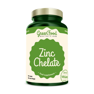 GreenFood Nutrition Zinek Chel�t 90 kapsl�