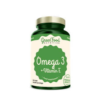 Sicht - GreenFood Nutrition Omega 3 & Vitamin E + Pillbox Gratis Sicht - GreenFood Nutrition Omega 3 & Vitamin E + Pillbox Gratis