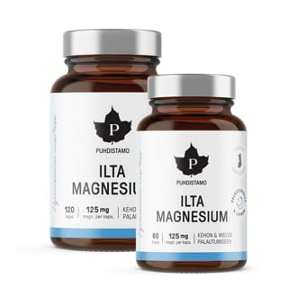 Puhdistamo Night Magnesium 120 Kapseln + 60 Kapseln GRATIS Puhdistamo Night Magnesium 120 Kapseln + 60 Kapseln GRATIS