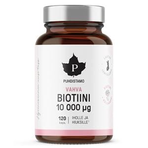 Puhdistamo Strong Biotin 10000ug 120 kapsl�