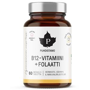 Sicht - Puhdistamo Vitamin B12 Folate 60 pastilek